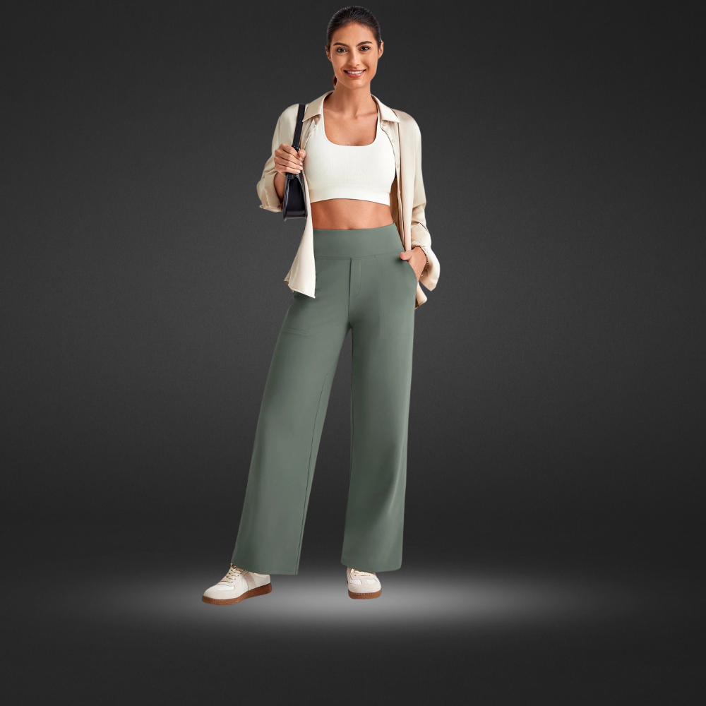Aveline Hochtaillierte Kurz geschnittene Hose