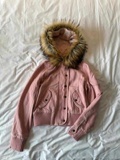 Jacke mit Pelzkragen